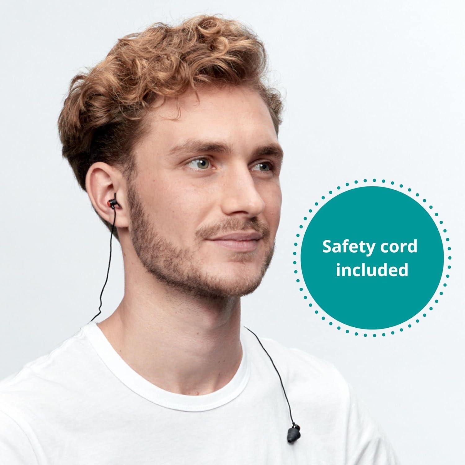 imageAlpine WorkSafe Construction Earplugs for Adult  Reusable Ear Protection for Work ampamp DIY  Comfortable Hypoallergenic Filter for Noise Reduction  23dB  with Safety Cord Black