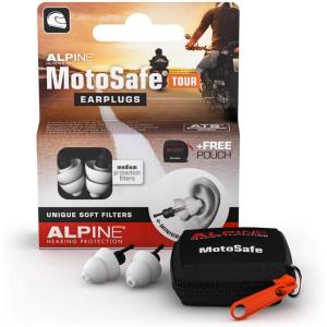 imageALPINE HEARING PROTECTION MotoSafe Tour Reusable Ear Plugs  Motorcycle Ear Plugs  Noise Reduction ampamp Ear Protection  Motorcycle Earplugs for Touring ampamp Motorways  Hypoallergenic Reusable EarplugsTour