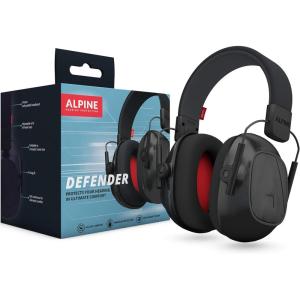 imageAlpine Defender Adult Earmuffs for Noise Reduction  Premium Noise Protection Headphones for Study Focus Work ampamp Sensory Overload  LightWeight Design  Adjustable Headband  All Day Comfort  22dBBlack
