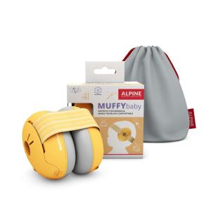 imageAlpine Muffy Baby Ear Protection for Babies and Toddlers up to 36 Months  CE ampamp ANSI Certified  Noise Reduction Earmuffs  Comfortable Baby Headphones Against Hearing Damage ampamp Improves Sleep  GreenYellow