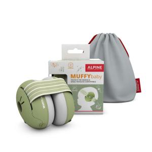 imageAlpine Muffy Baby Ear Protection for Babies and Toddlers up to 36 Months  CE ampamp ANSI Certified  Noise Reduction Earmuffs  Comfortable Baby Headphones Against Hearing Damage ampamp Improves Sleep  GreenGreen