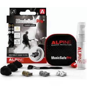 imageAlpine MusicSafe Pro  High Fidelity Earplugs for Musicians  3 Interchangeable Premium Filter Sets 16 19 ampamp 22 dB  Professional Musician Hearing Protection  TransparentProblack