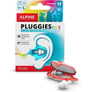 imageAlpine Pluggies Kids Ear Plugs for Small Ear Canals  Noise Cancelling Earplugs for Kids Age 512  MultiPurpose Kids Ear Protection  25dB  Reusable Hypoallergenic Filter Earplugs