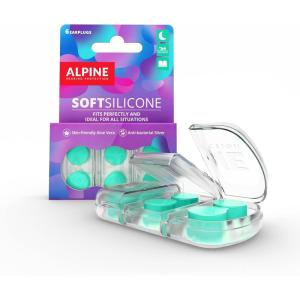 imageAlpine SoftSilicone  Moldable Silicone Ear Plugs  28dB  Noise Reducing Earplugs for Sleeping Swimming ampamp Concentrating  Comfortable Snoring Solution  12 Pack6 Count Pack of 1