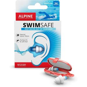 imageAlpine SwimSafe  Ear Plugs for Swimming  Ear Protection Against Water  Comfortable Waterproof Earplugs with Filter  Hyopoallergenic ampamp SustainableSingle