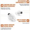 imageAlpine PartyPlug Concert Ear Plugs  Noise Reduction Ear Plugs for Party Concert Festival and Music  Reusable EarplugsPro Transparent