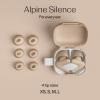 imageAlpine Silence Earplugs for Sleep Focus ampamp Travel  VShape Fit ampamp Soft Oval Tips  4 Sizes XSSML  Comfortable Reusable Hearing Protection  22dB  Midnight BlueBeige