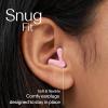 imageAlpine Silence Earplugs for Sleep Focus ampamp Travel  VShape Fit ampamp Soft Oval Tips  4 Sizes XSSML  Comfortable Reusable Hearing Protection  22dB  Midnight BluePink