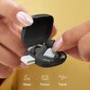 imageAlpine Silence Earplugs for Sleep Focus ampamp Travel  VShape Fit ampamp Soft Oval Tips  4 Sizes XSSML  Comfortable Reusable Hearing Protection  22dB  Midnight BlueBlack