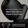 imageAlpine Silence Earplugs for Sleep Focus ampamp Travel  VShape Fit ampamp Soft Oval Tips  4 Sizes XSSML  Comfortable Reusable Hearing Protection  22dB  Midnight BlueBlack