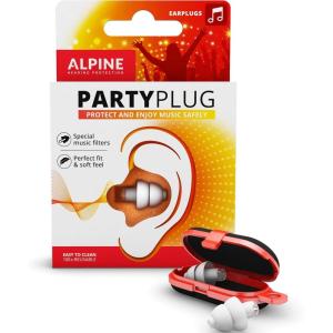imageAlpine PartyPlug Concert Ear Plugs  Noise Reduction Ear Plugs for Party Concert Festival and Music  Reusable EarplugsWhite