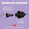 imageAlpine PartyPlug Pro Concert Ear Plugs High Fidelity Professional Musician Earplugs with 21dB Noise Reduction Hearing Protection for Music Festivals Raves ampamp Live Events Incl 3 Tip Sizes BlackBlack Multisize