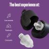 imageAlpine PartyPlug Pro Concert Ear Plugs High Fidelity Professional Musician Earplugs with 21dB Noise Reduction Hearing Protection for Music Festivals Raves ampamp Live Events Incl 3 Tip Sizes BlackPro Transparent Multisize