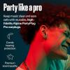 imageAlpine PartyPlug Pro Concert Ear Plugs High Fidelity Professional Musician Earplugs with 21dB Noise Reduction Hearing Protection for Music Festivals Raves ampamp Live Events Incl 3 Tip Sizes BlackPro Black Multisize