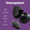 imageAlpine PartyPlug Pro Concert Ear Plugs High Fidelity Professional Musician Earplugs with 21dB Noise Reduction Hearing Protection for Music Festivals Raves ampamp Live Events Incl 3 Tip Sizes BlackPro Black Multisize