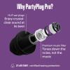 imageAlpine PartyPlug Pro Concert Ear Plugs High Fidelity Professional Musician Earplugs with 21dB Noise Reduction Hearing Protection for Music Festivals Raves ampamp Live Events Incl 3 Tip Sizes BlackPro Black Multisize