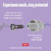 imageAlpine PartyPlug Pro Concert Ear Plugs High Fidelity Professional Musician Earplugs with 21dB Noise Reduction Hearing Protection for Music Festivals Raves ampamp Live Events Incl 3 Tip Sizes BlackTransparent Multisize