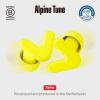imageAlpine Tune Earplugs Concert Ear Plugs for Noise Reduction High Fidelity Music Quality 19dB Hearing Protection with Crystal Clear Sound Incl 4 Sizes For Parties Raves Festivals ampamp Clubs BlackYellow